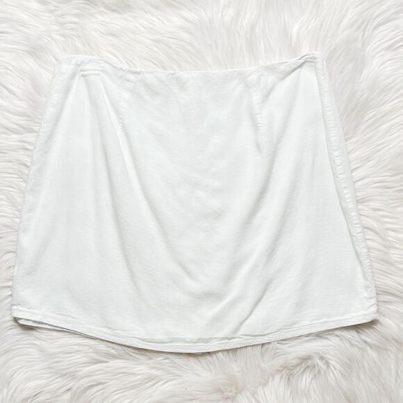 Lottie Moss Button Down Mini Skirt White Size Medium - Picture 2 of 5